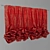 Elegant Austrian Curtains: Perfectly Tuned Vray Materials 3D model small image 1