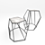 Modern Henge W-Table: Sleek and Functional 3D model small image 1