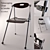 Smoke Telescoping Chair: Stylish, Compact, and Versatile 3D model small image 1