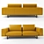 Natuzzi Tempo 2834: Elegant Luxury Sofa 3D model small image 2
