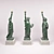 Liberty's Miniature Statue: Vray & Corona 3D model small image 1