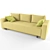 Ukrainian Gagarin Astra Sofa 3D model small image 1