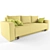 Ukrainian Gagarin Astra Sofa 3D model small image 2