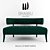 Zulu 2 Seat Sofa: Modern Style and Comfort 3D model small image 1