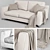 Modern Italian Design Sofa: MR FLOYD 3D model small image 1