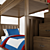 Stylish Pottery Barn Bunk Bed 3D model small image 2