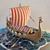 Viking Drakkar Ship Model 3D model small image 1