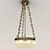 Antique Brass Pendant Berlin Lamp 3D model small image 2