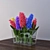 Elegant Hyacynth Flower Arrangement 3D model small image 1