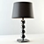 Modern Chrome/Black Table Lamp 3D model small image 1