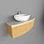 Stylish Sink with Cabinet 3D model small image 1