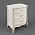 Elegant Nightstand Farances 3D model small image 2