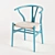 Classic Danish Design: Wishbone Chair 3D model small image 1