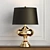 Elegant Jelani Brass Table Lamp 3D model small image 1