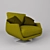 Title: Tuliss Up Armchair: Stylish Comfort 3D model small image 1