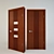 Elegant Wave Doors by Mari Furniture Factory 3D model small image 1