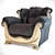 Elegant Maria Armchair: Rosini Classic 3D model small image 1