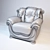 Elegant Maria Armchair: Rosini Classic 3D model small image 2