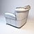 Elegant Maria Armchair: Rosini Classic 3D model small image 3