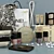 Chic Chanel Decor Set: Perfumes & Cosmetics 3D model small image 2