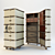 Stateroom Armoire: Vintage Travel Trunk 3D model small image 1