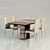 Modern Dining Set 3D model small image 1