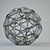 Restoration Hardware Polyhedron Pendant, Polished Nickel 3D model small image 2