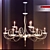 Gothic Charm Chandelier: Masca Gotica 3D model small image 1