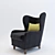 Elegant Peter Armchair - Stylish and Comfortable 3D model small image 1