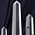 Elegant Crystal Obelisks Set 3D model small image 2