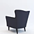 Gramercy Home Howard Armchair 3D model small image 2