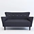 Gramercy Home Howard Sofa: Stylish and Comfortable 3D model small image 1