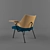 Classic Designer 658 Chair 3D model small image 3