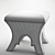 Compact Low Stool 3D model small image 2