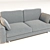 Scandinavian Sofa Bed, Dark Gray 3D model small image 1