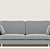Scandinavian Sofa Bed, Dark Gray 3D model small image 2