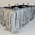 Festive Tablecloth & Dinnerware 3D model small image 2