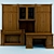 Elegant Office Wardrobe Set 3D model small image 2