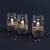 Decorative Candle Holders 3D model small image 1