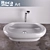 Sleek Ceramic Sink: Roca Art 3D model small image 1