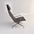 Aluminium Chair EA 124
 Sleek and Stylish Accent 3D model small image 2