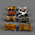 Luxury Fur Pillow Set 3D model small image 1