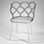 Elegant Ergonomic GERLA Chair 3D model small image 2