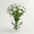 Elegant White Rose Bouquet 3D model small image 1