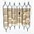 Trellis Bandaged Room Divider: Functional Art for Your Space! 3D model small image 2