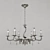 Elegant Venezia Chandelier 3D model small image 1