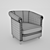 Amsterdam Loft Art Chair 3D model small image 2
