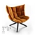 Italian B&B Husk Chair 3D model small image 1