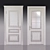 Title: Classic Milky White Lacquered Door 3D model small image 2