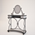 Elegant Volpi Norma Dressing Table 3D model small image 3